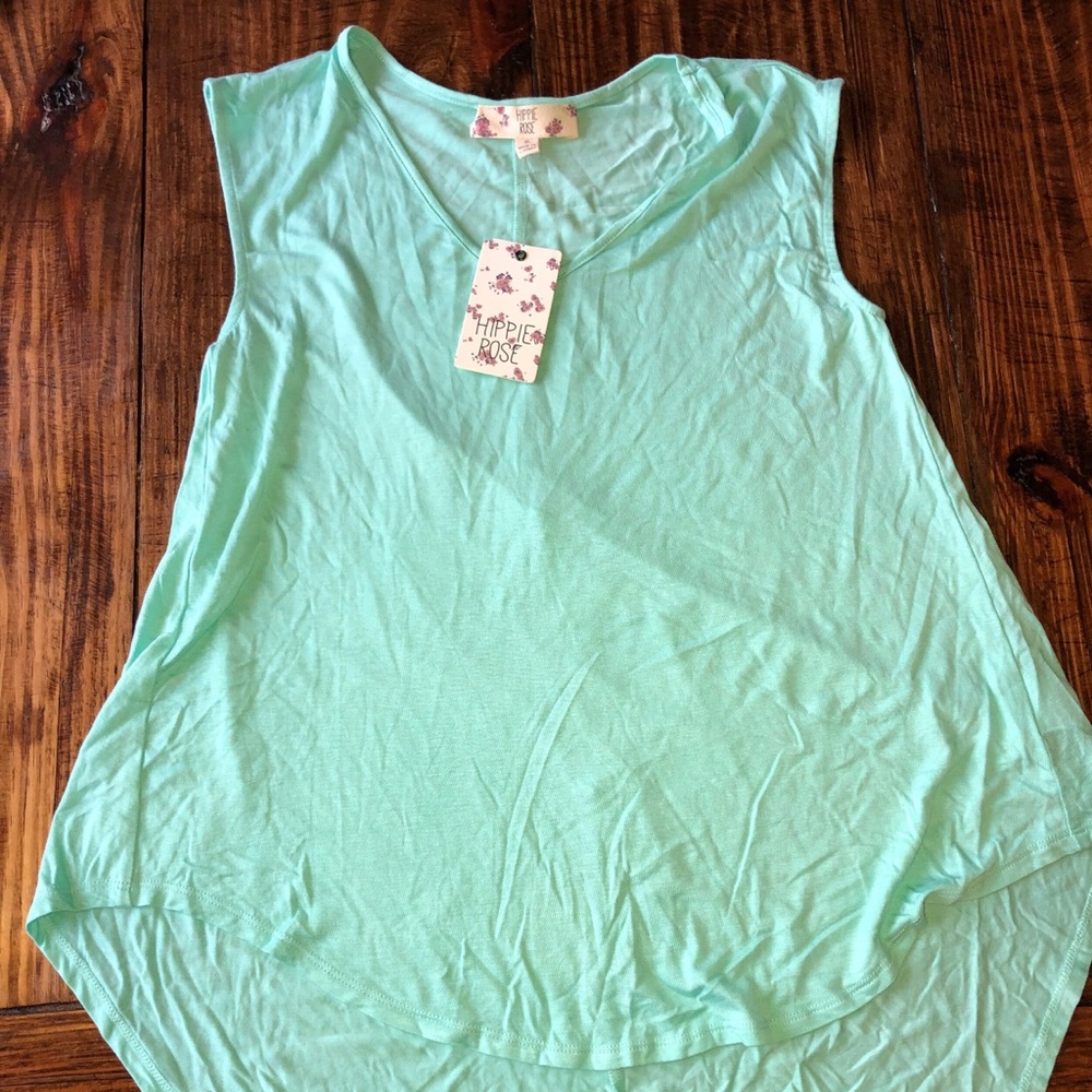 Soft light weight hippie rose top
